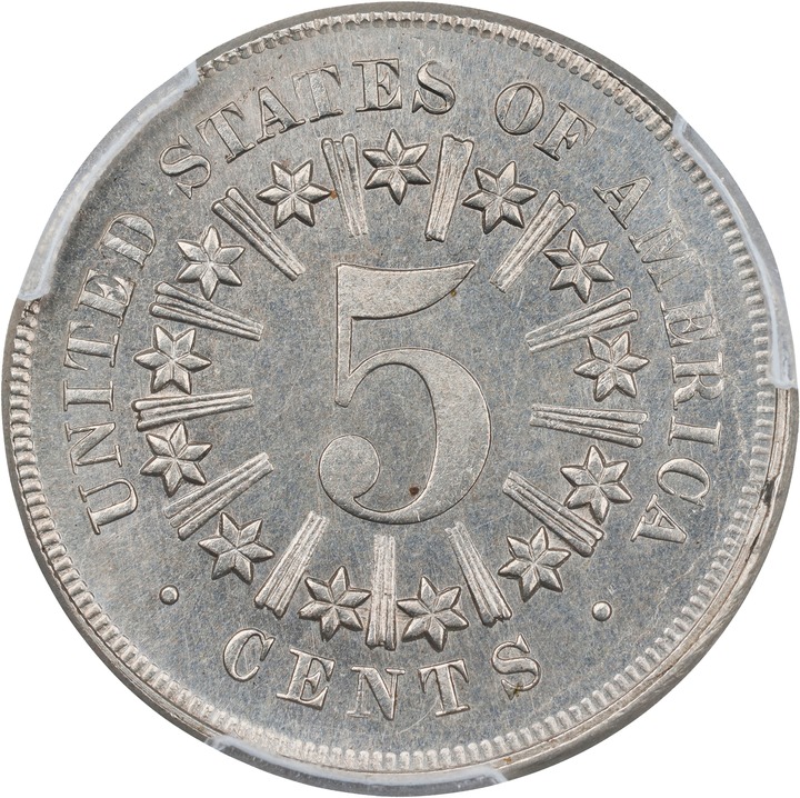 1866 5c Rays G4 thumbnail 6
