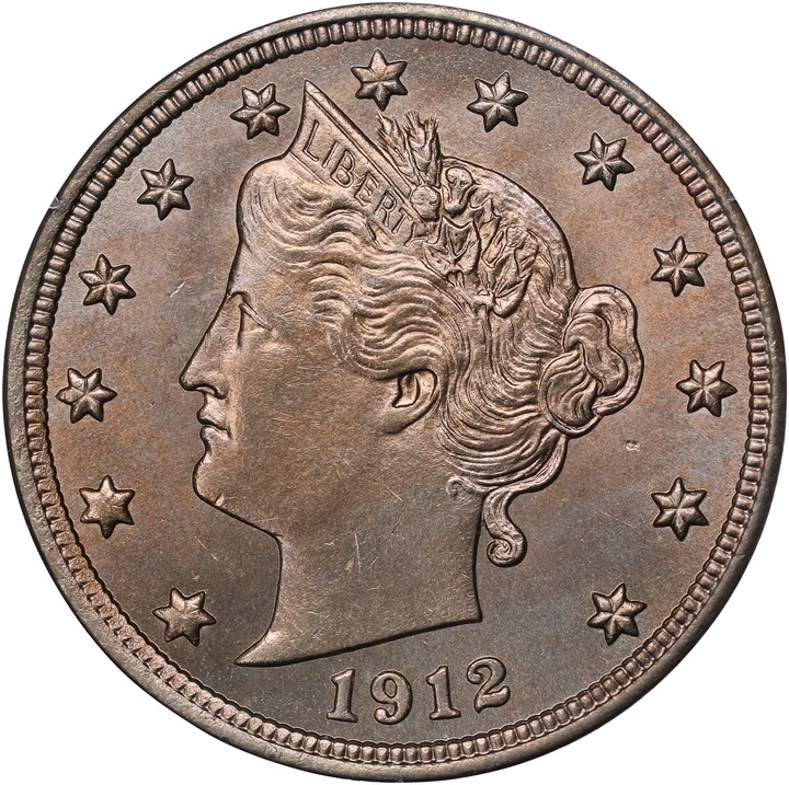 Image for 1912 5c MS65 CAC