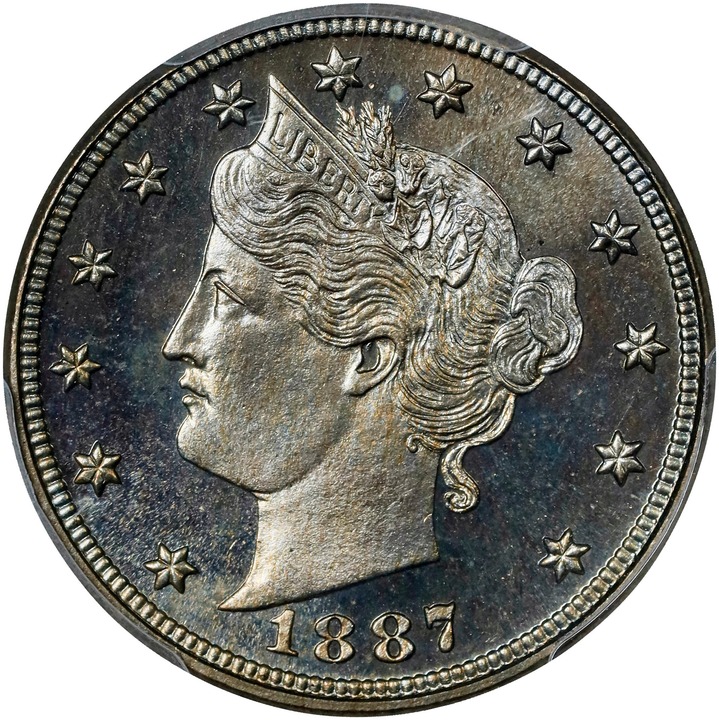 1887 5c PR66 thumbnail 5