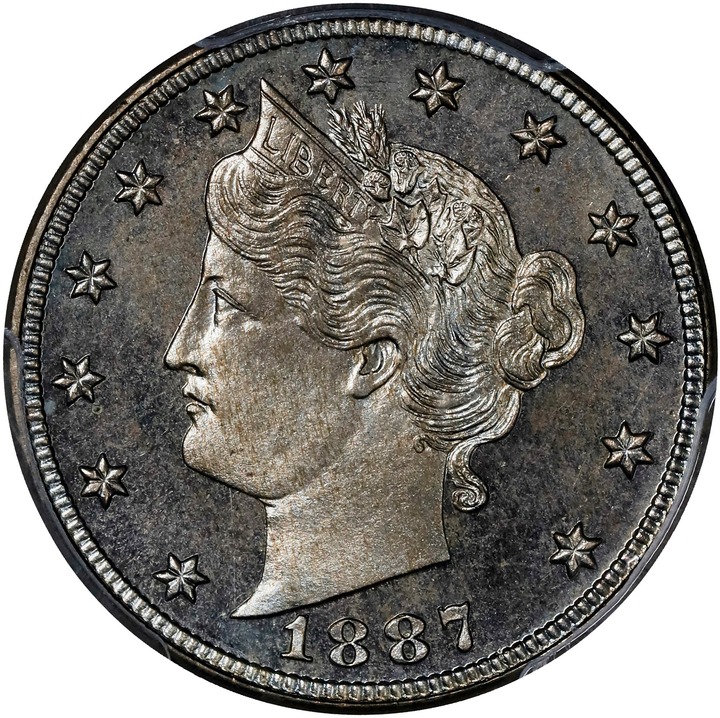 1887 5c PR66 thumbnail 3
