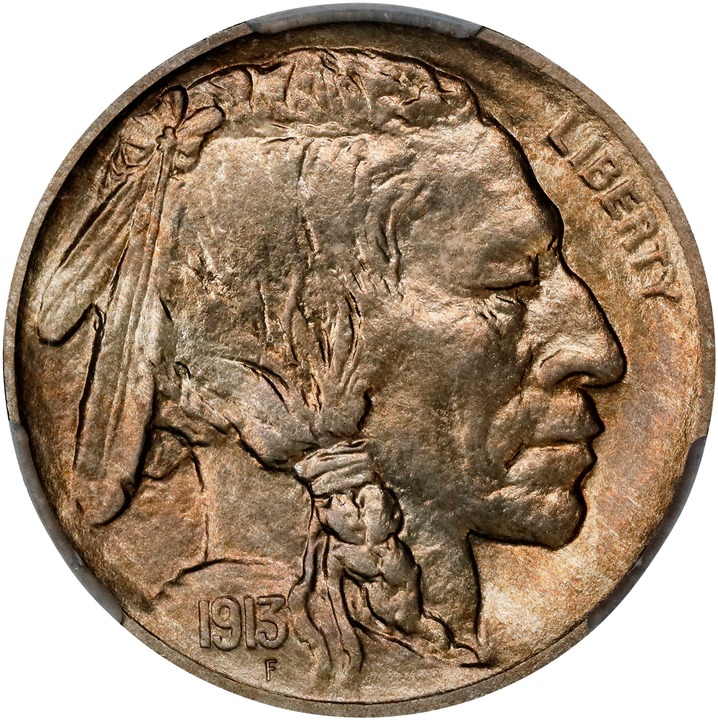 Image for Buffalo Nickel 5c Type 1 Reverse, Matte Finish, 1913 [Type] PR66