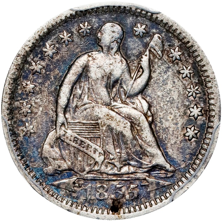 政五郎　額 1855 O Arrows Half Dime MS Values | Greysheet