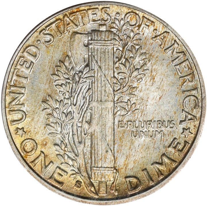 1916-S 10c Mercury MS64 thumbnail 4