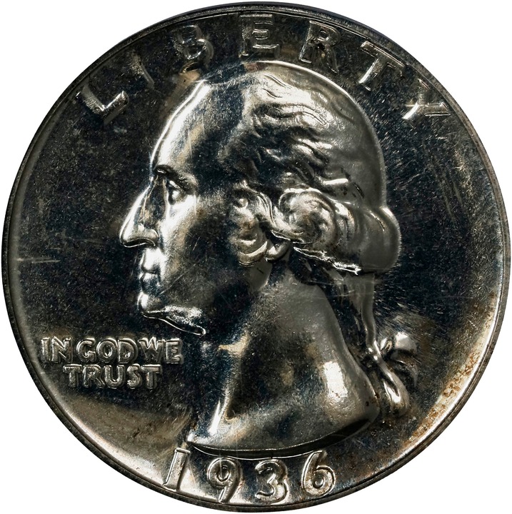 1936 25c PR65 CAC thumbnail 3