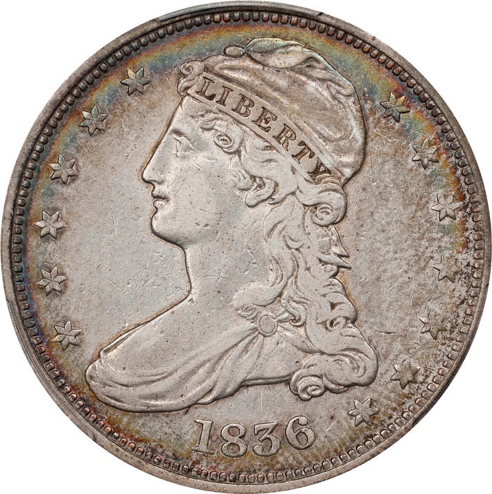 1836 50c Reeded Edge VF20 thumbnail 18