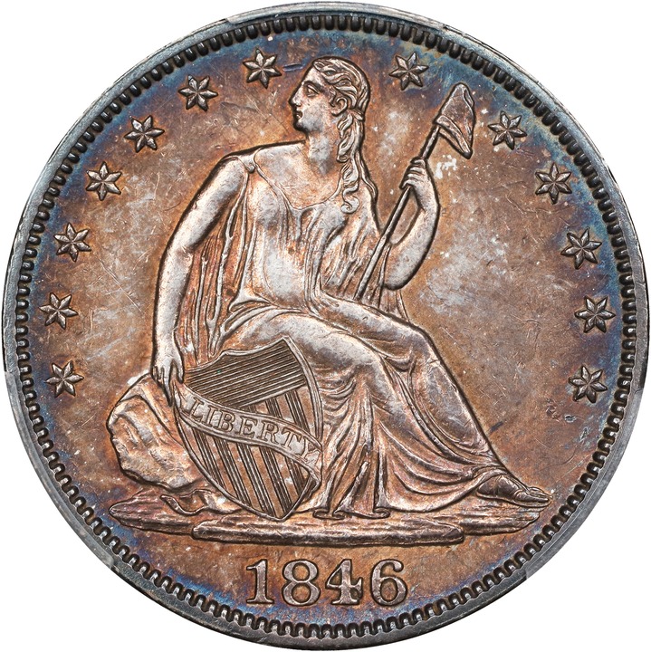 1846 50c Medium Date MS thumbnail 7