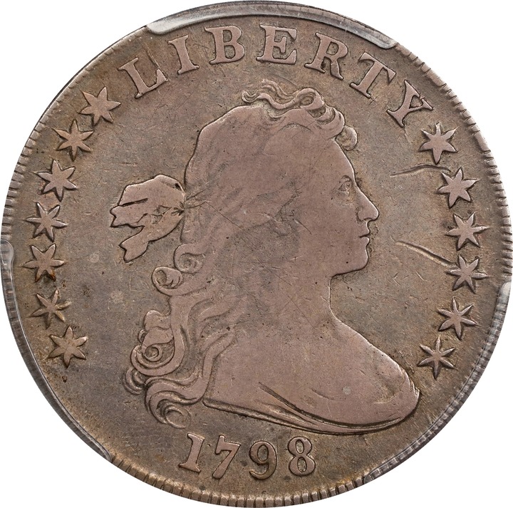 1798 $1  Large Eagle, Pointed 9 MS thumbnail 20