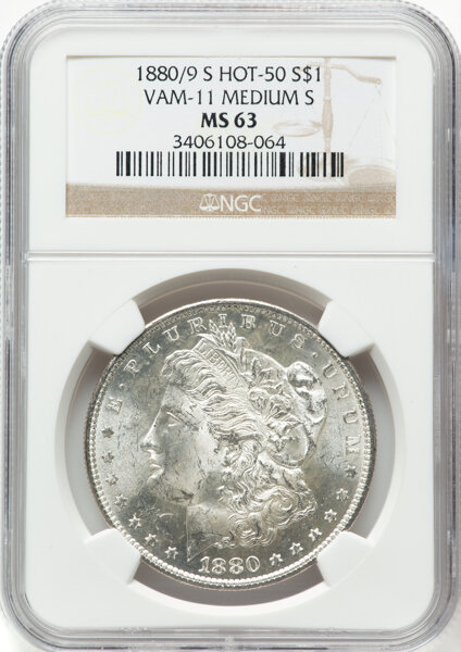 1880/9-S $1  Overdate, VAM-11 MS thumbnail 17