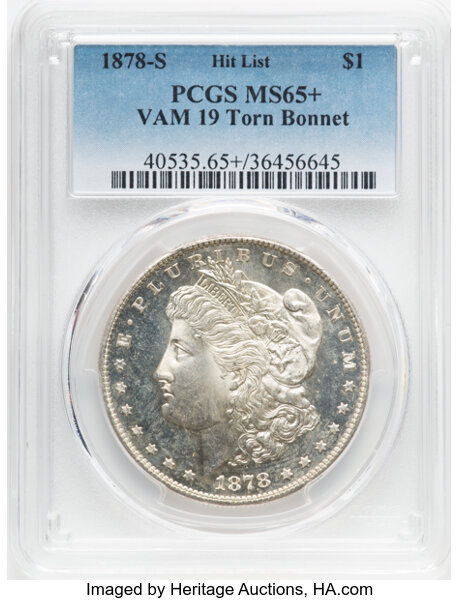 1878-S $1  Torn Bonnet, VAM-19 MS thumbnail 7