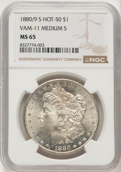 1880/9-S $1  Overdate, VAM-11 MS thumbnail 14