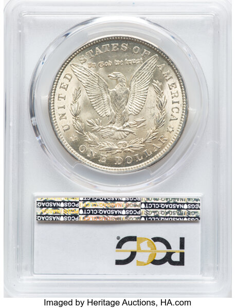 1921 $1  Morgan, Pitted Reverse, VAM-41A AU50 thumbnail 12