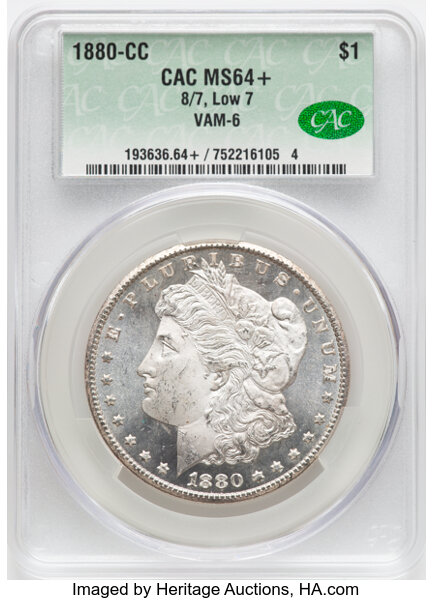 1880-CC $1  8/7, Low 7, VAM-6 MS thumbnail 6