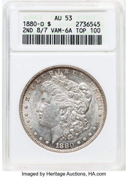 1880-O $1  8/7, Spike, VAM-6A  MS thumbnail 4