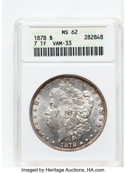 1878 7/8TF Weak One Dollar MS Values | Greysheet
