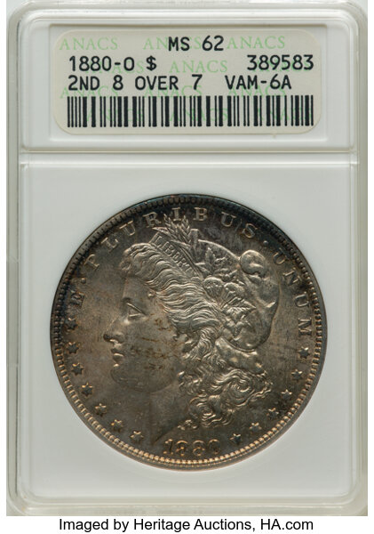 1880-O $1  8/7, Spike, VAM-6A  MS thumbnail 3