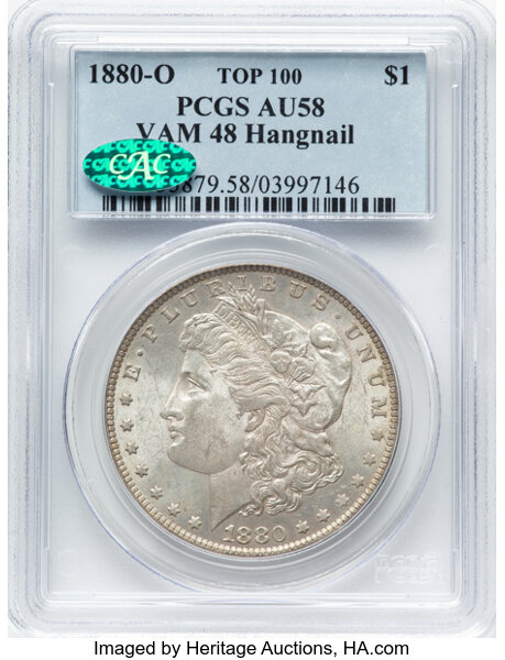1880-O $1  Hangnail, VAM-48  MS thumbnail 4
