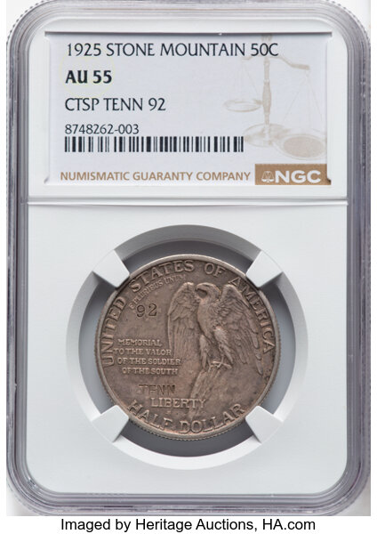 1925 50c Stone Mountain, TENN. Counterstamp MS