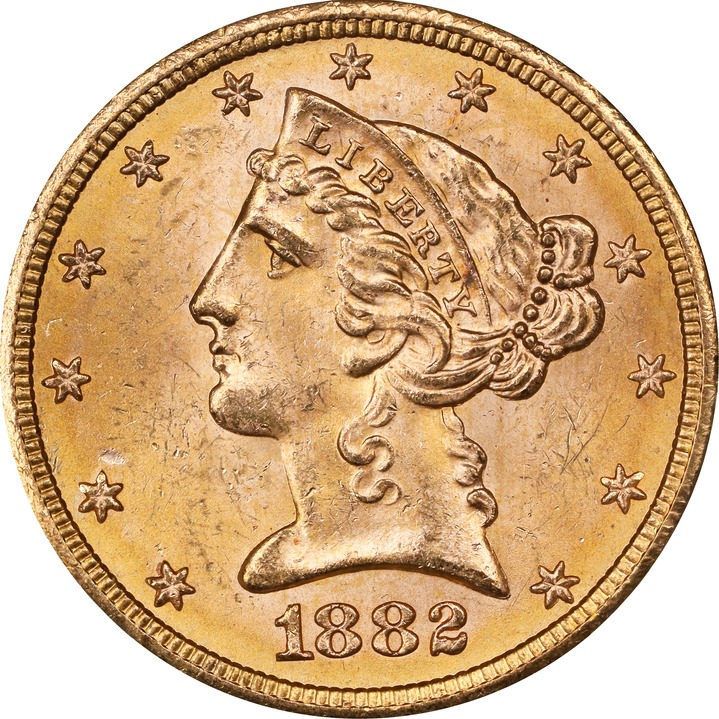 1882-S $5  MS thumbnail 11