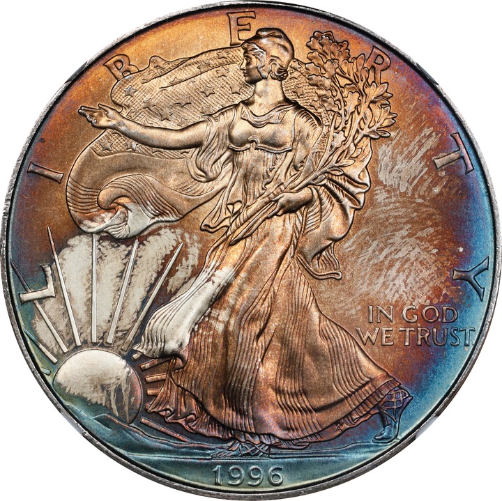 1996 $1  Silver Eagle MS64 CAC thumbnail 24