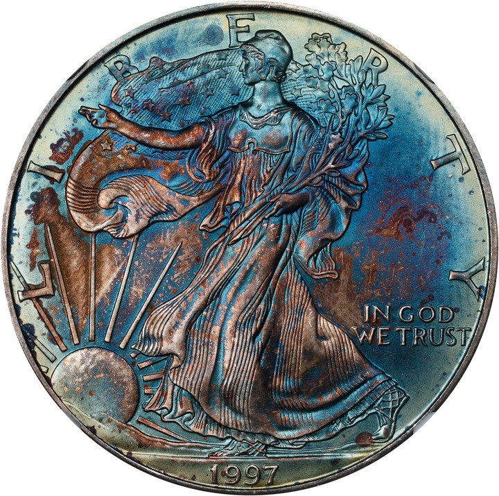1997 $1  Silver Eagle MS thumbnail 12