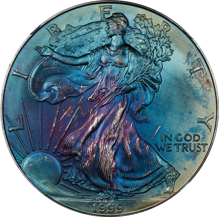 1999 $1  Silver Eagle MS thumbnail 10