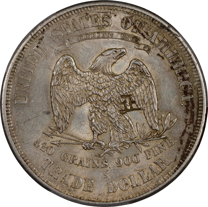 1874-S Trade$ Chopmarked VF25 CAC thumbnail 18