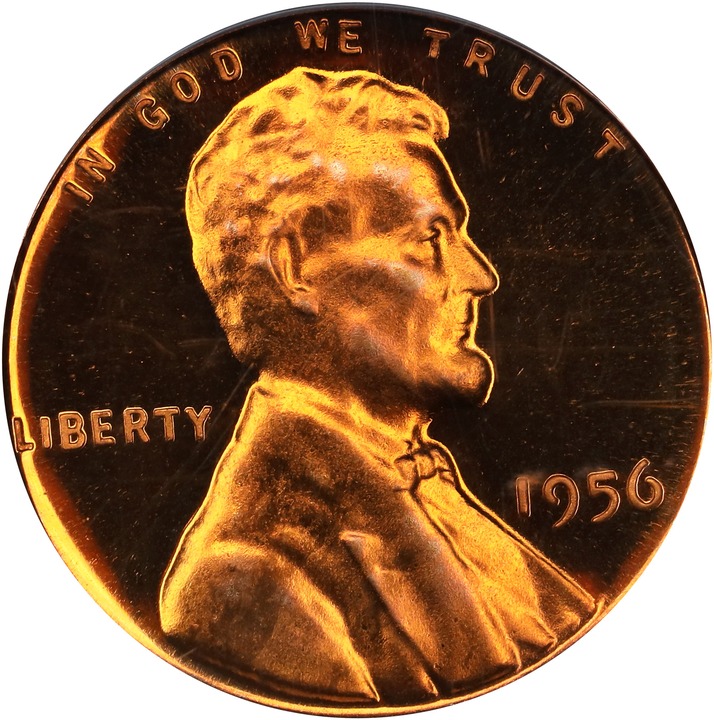 1956 1c Doubled Die Obverse, FS-101 PR RD DCAM thumbnail 4