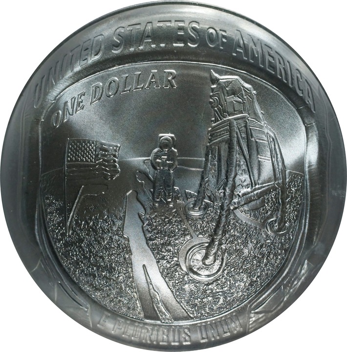 2019 P Apollo 11 50th Anniversary Silver dollar MS Values | Greysheet