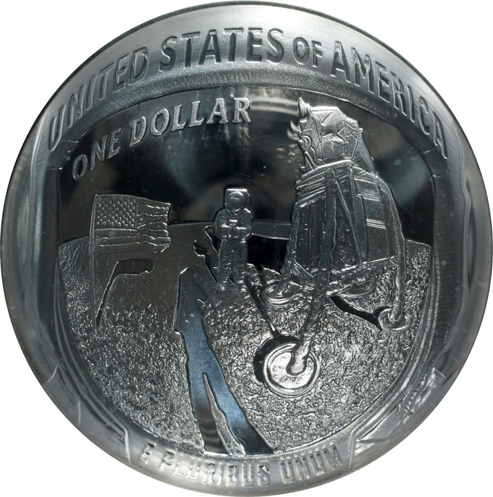 2019-P S$1 Apollo 11 50th Anniversary PR DCAM PR66 DCAM thumbnail 2