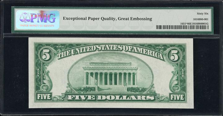 1934A $5  Star Replacement (Fr. 1651*) thumbnail 3
