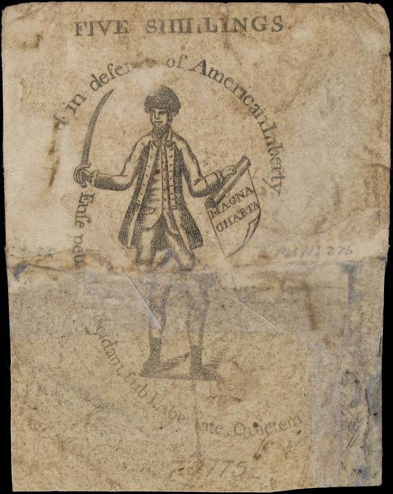 Aug 18, 1775 5s Massachussetts (Fr. MA162) thumbnail 4
