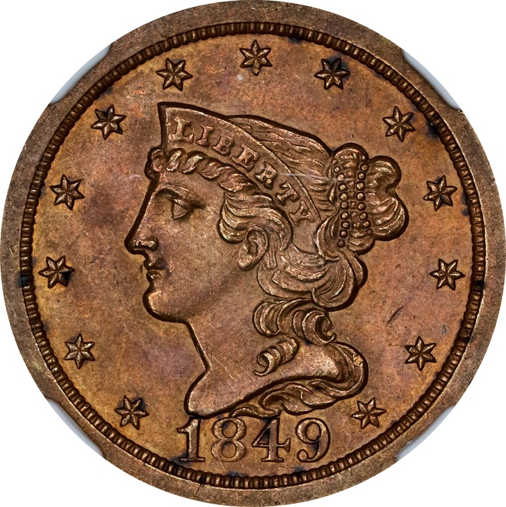 1849 1/2c MS BN thumbnail 5