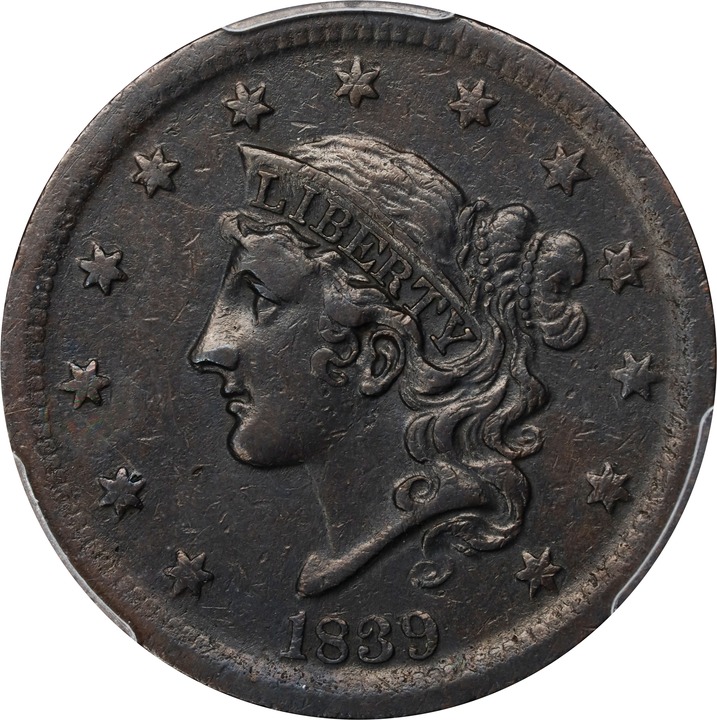 Image for 1839 1c Silly Head MS BN AG3 BN CAC