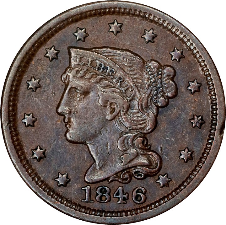 1846 1c Small Date MS BN thumbnail 6