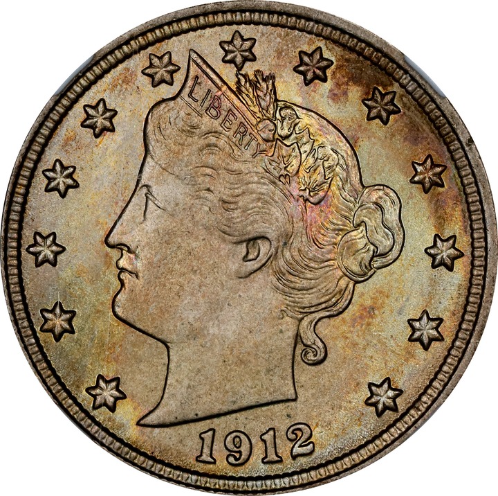 1912 5c MS66 CAC thumbnail 2