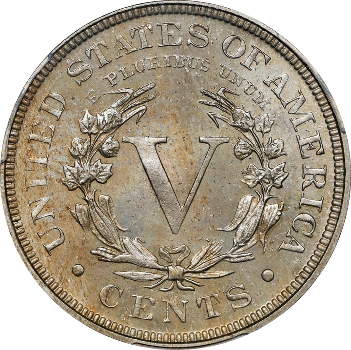 1889 5c AU53 CAC thumbnail 16