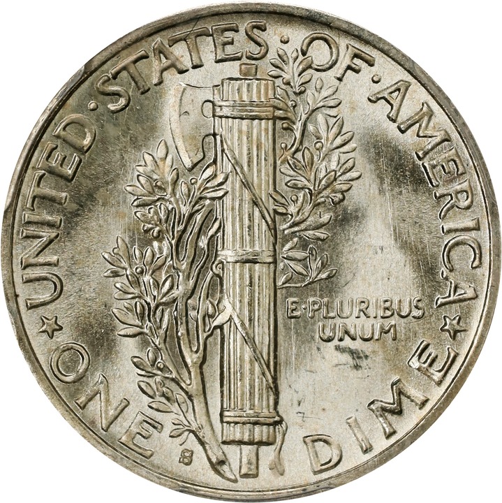 1945-S 10c Micro S MS FB MS61 FB thumbnail 18