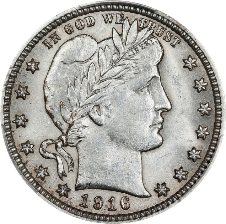 Image for 1916 25c Barber VF20