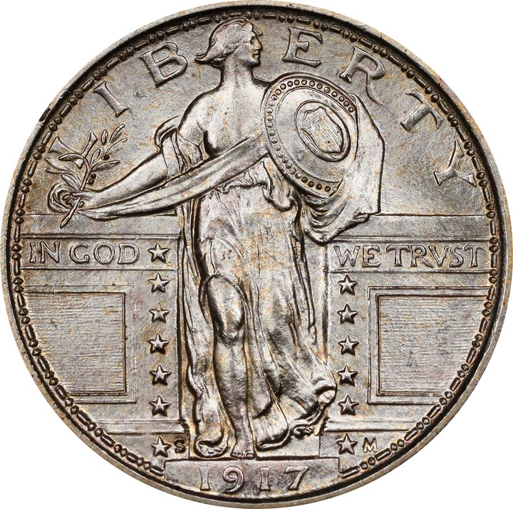 1917-S 25c Type 1 MS thumbnail 14