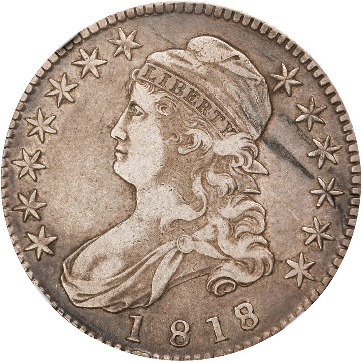 Image for 1818/7 50c Small 8 XF40