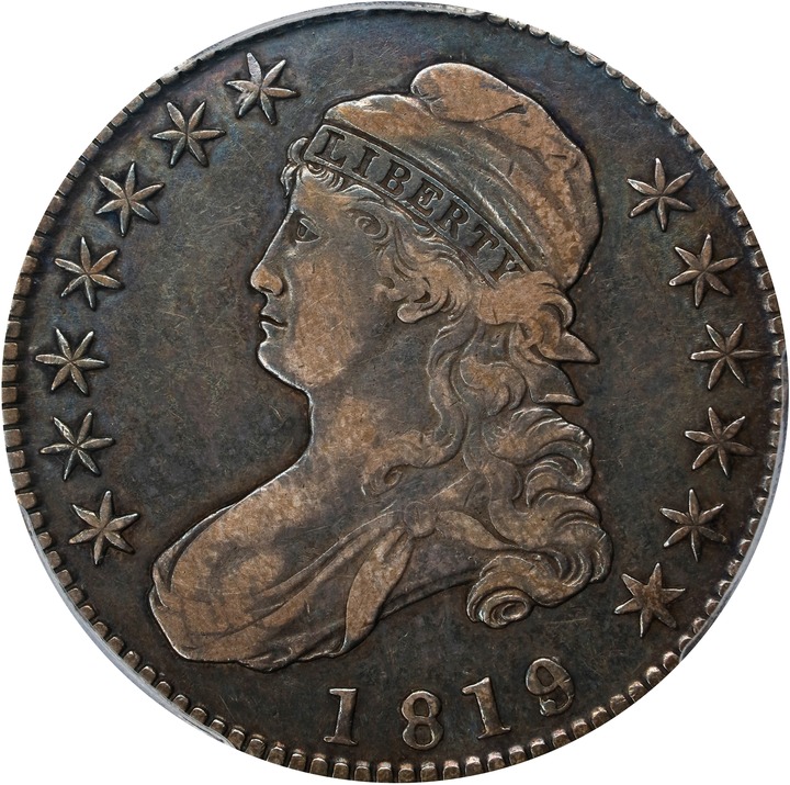 Image for 1819/8 50c Large 9, Flat Top 1s VF30