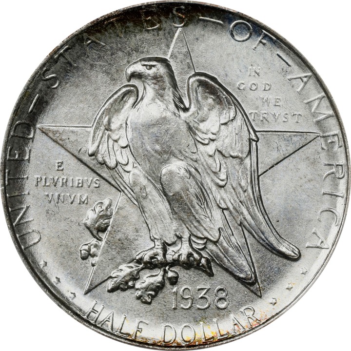 1938 50c Texas MS67 thumbnail 5