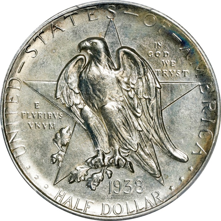 1938-S 50c Texas MS63 CAC thumbnail 3