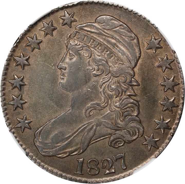 1827 50c Square Base 2, O-134 AG3 CAC thumbnail 14