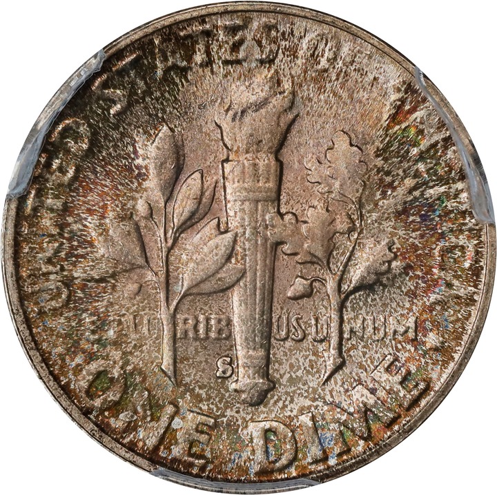 1953-S 10c MS FB MS67 FB CAC thumbnail 4