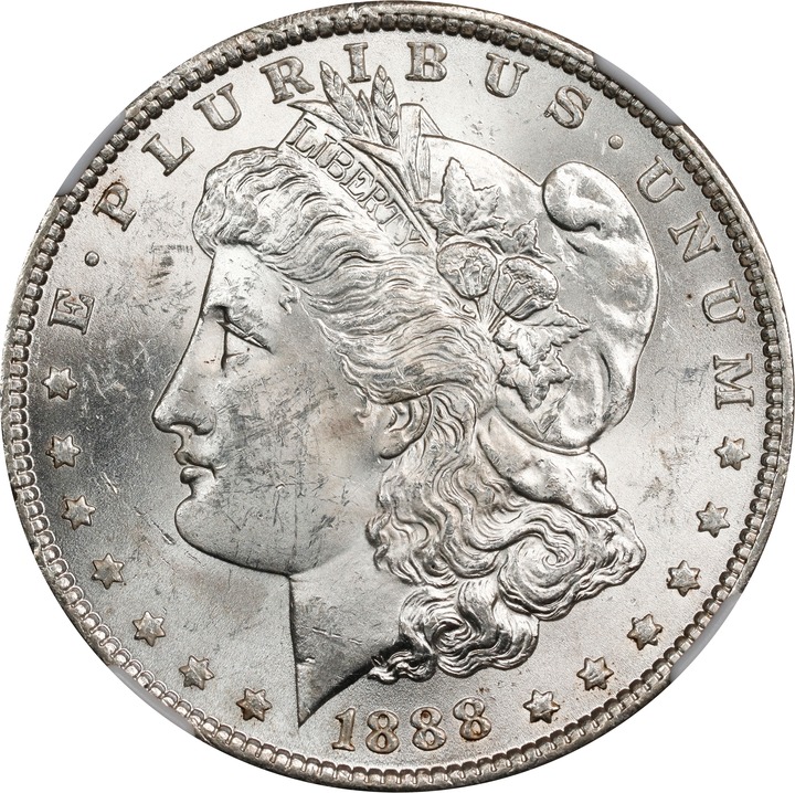 1888 $1  Doubled Reverse, VAM-6 VG10 thumbnail 3