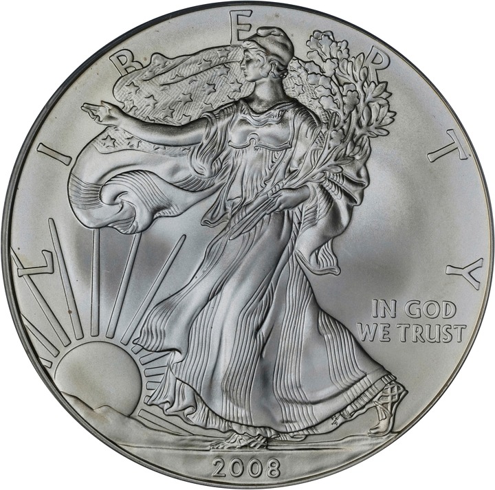 2008-W $1  Silver Eagle, Burnished MS70 thumbnail 13