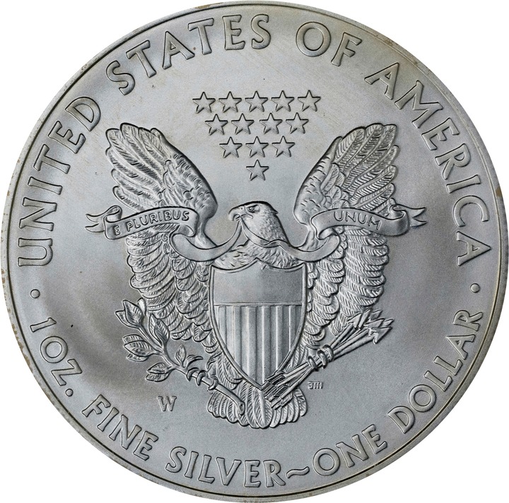 2008-W $1  Silver Eagle, Burnished MS70 thumbnail 14