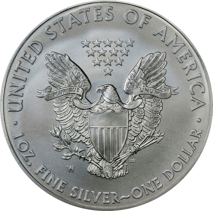 2014-W $1  Silver Eagle, Burnished MS63 thumbnail 8