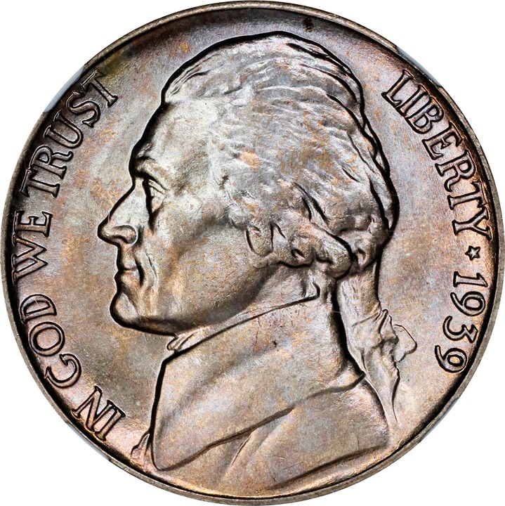 Image for 1939-D 5c Reverse of 1940 MS FS MS66 FS